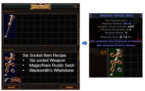craft 6 slot gem poe